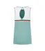 Womens/ladies Scoop Neck Regular Tank Top Nile Blue White K-Swiss-3