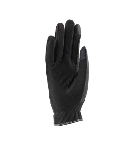 Gants d´équitation aachen adulte noir Aubrion