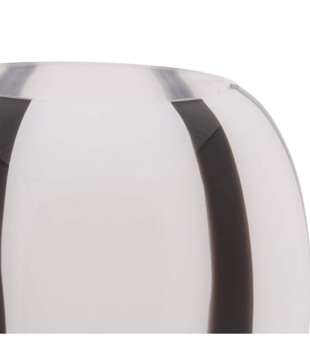 Vase Déco en Verre Piero 20cm Noir & Blanc-2