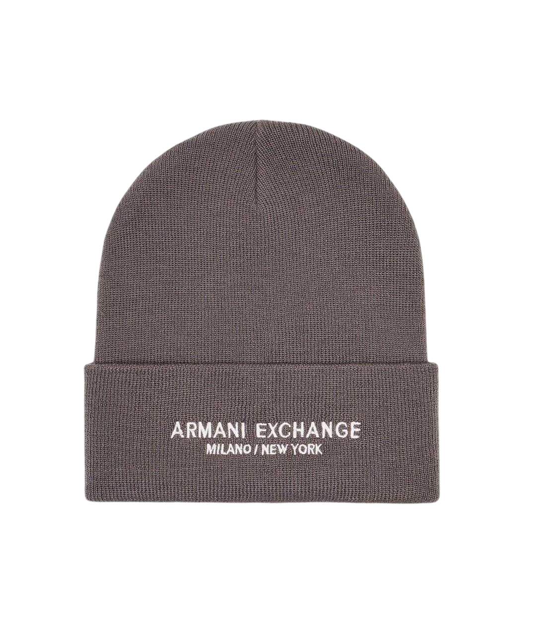 Bonnet Motif/style Lettrage Homme Gris Armani Exchange-1