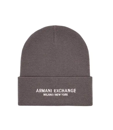 Bonnet Motif/style Lettrage Homme Gris Armani Exchange