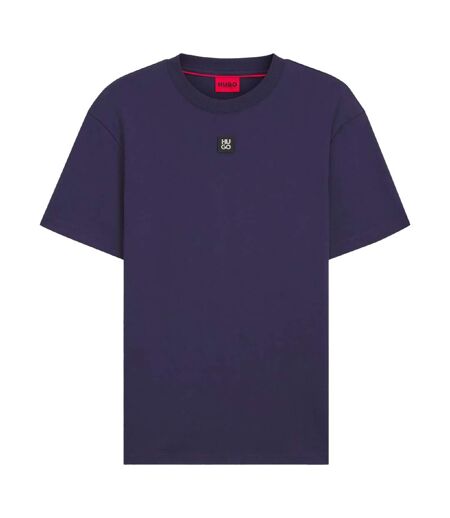T-shirt Motif/style Empilé Dalile Homme Bleu Marine Hugo