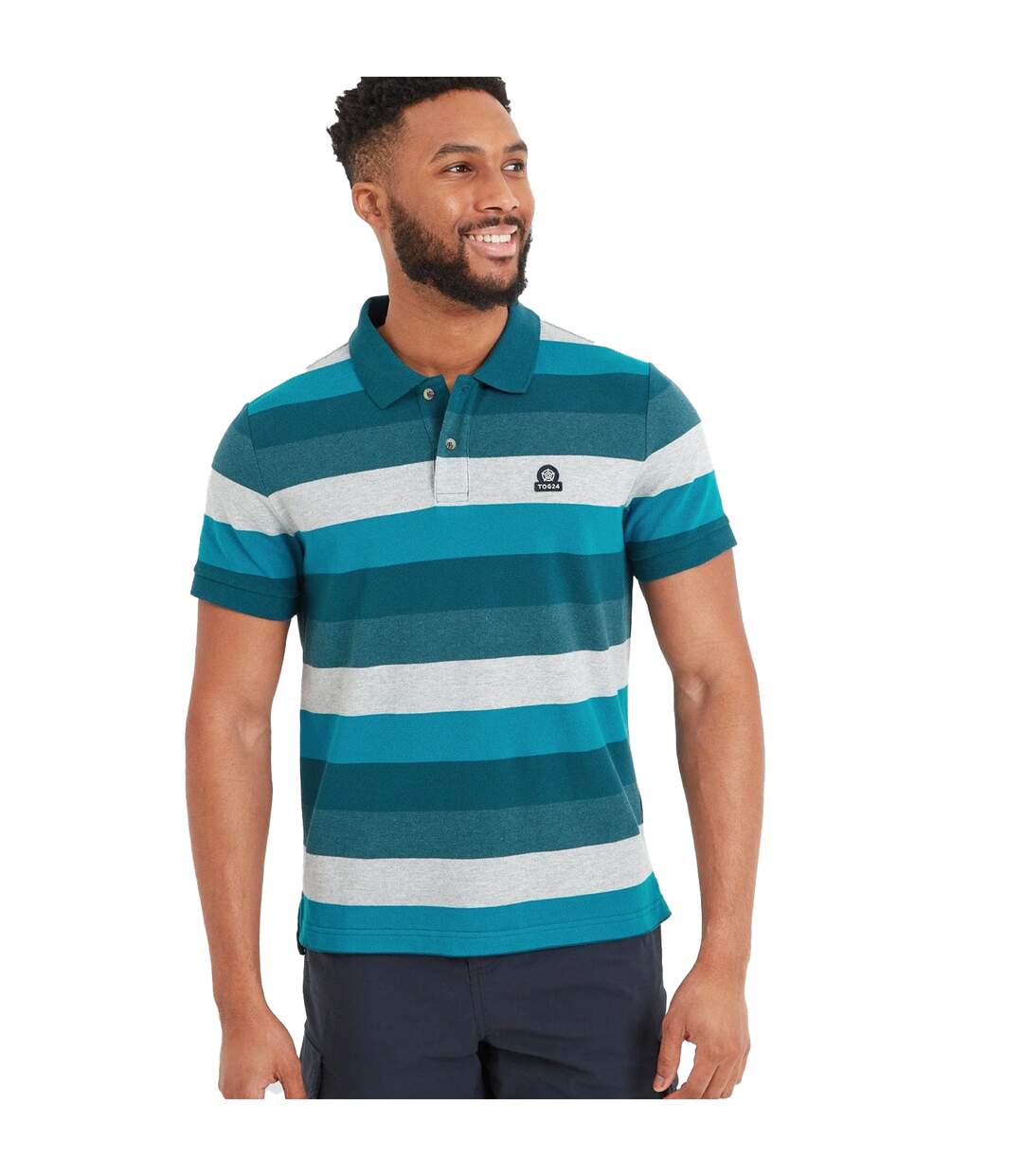 TOG24 Polo Flaxby pour hommes (Bleu lagon) - UTTG188-4