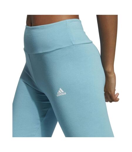 Legging Essentials Femme Bleu Ciel Blanc Adidas