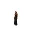 Womens/ladies Viscose A-line Midi Skirt Black Boss-1
