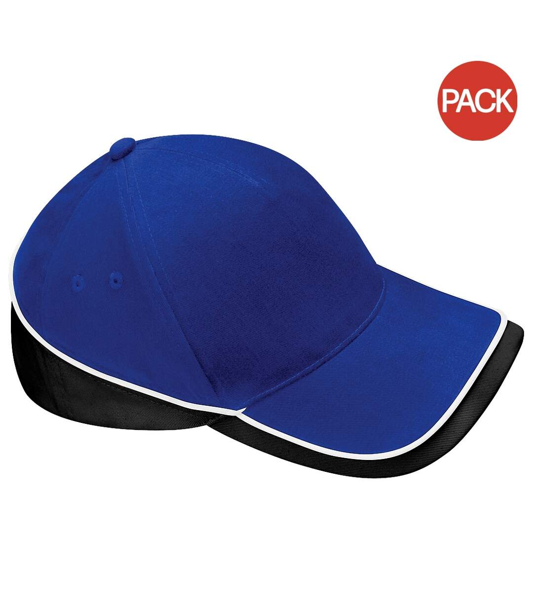 Lot de 2  casquettes de sport adulte bleu roi vif/blanc Beechfiel-1