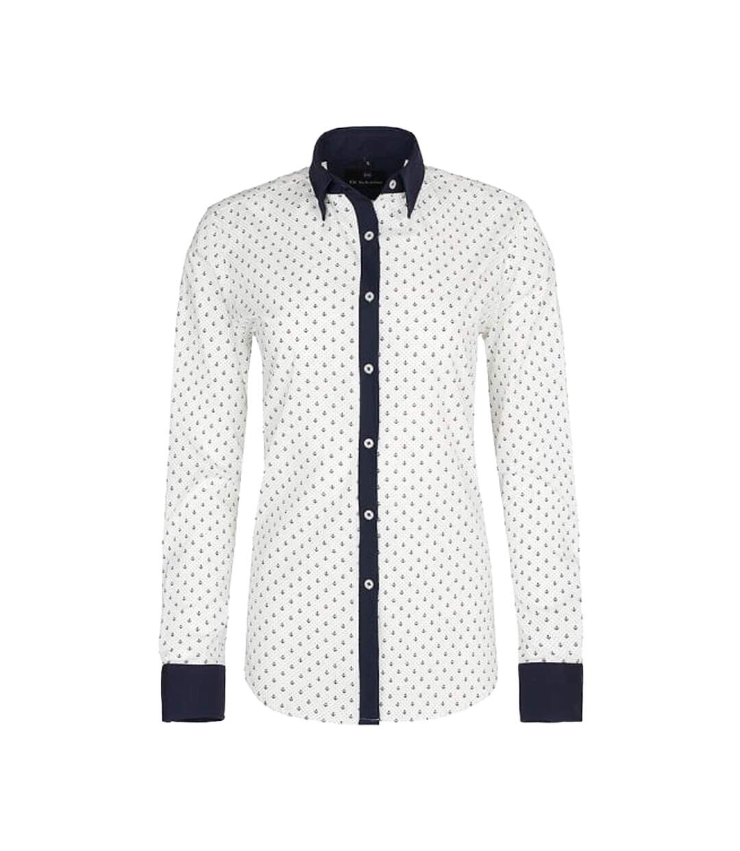 Chemisier Saint Tropez Femme Écru Noir Di Selentino-1