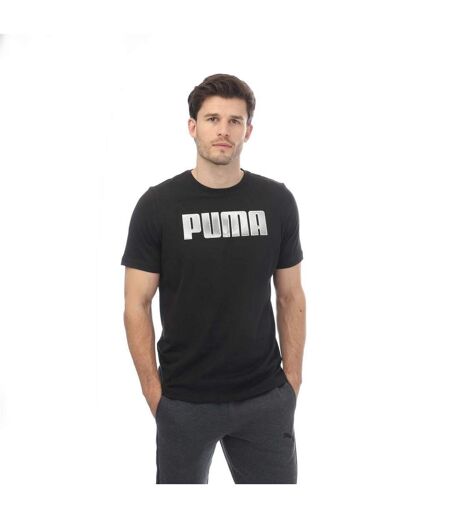 Mens Sportstyle Cotton Blend T-shirt Black Puma