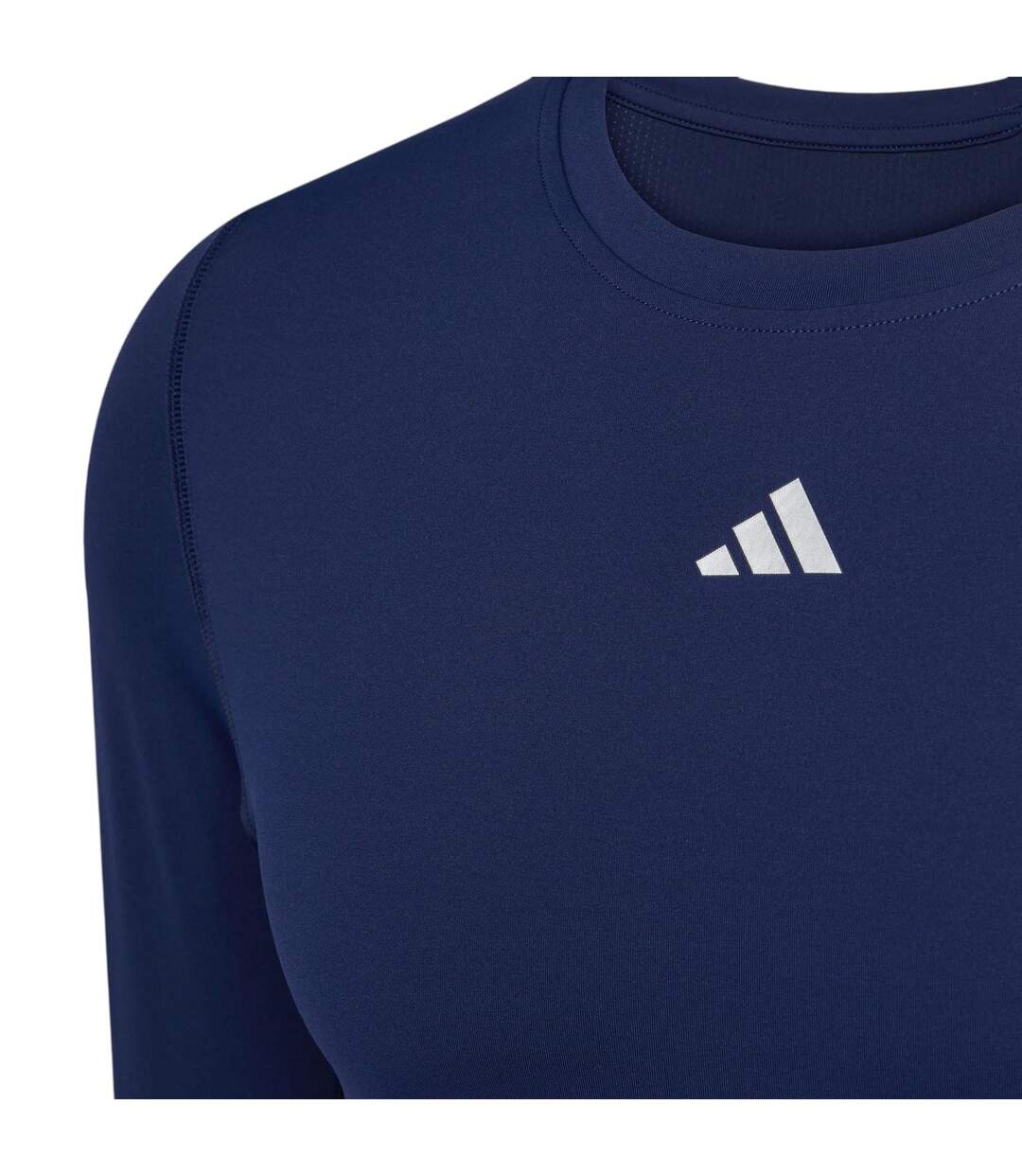 Haut Manches Longues Entraînement Techfit Homme Bleu Marine Foncé Adidas-3