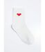 Chaussettes unies avec motif c¿ur-2