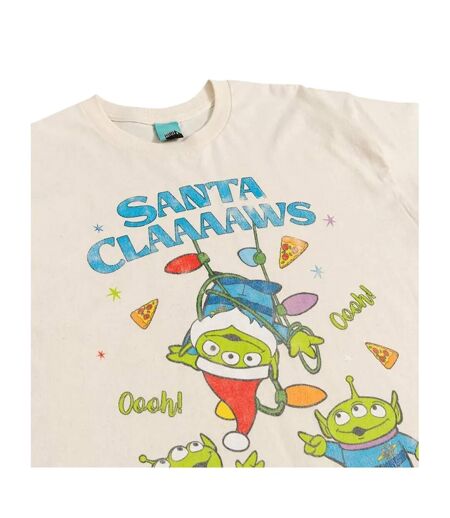 T-shirt Noël Motif Extraterrestres Motif/style Père Noël Adulte Blanc Toy Story