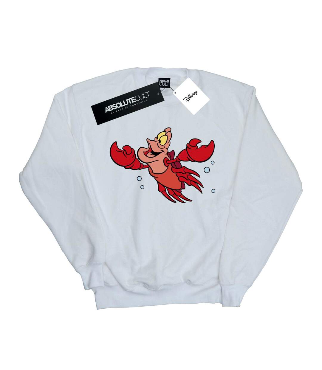 Disney - Sweat THE LITTLE MERMAID SEBASTIAN BUBBLES - Femme (Blanc) - UTBI13620-1
