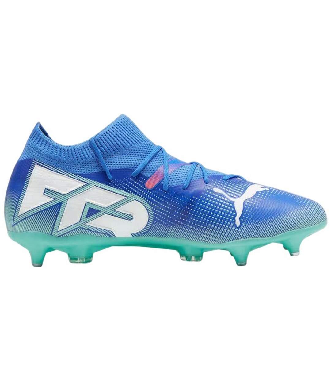 Chaussures De Foot Pour Terrain Ferme Future Match Homme Bleu Marine Vert Puma-1