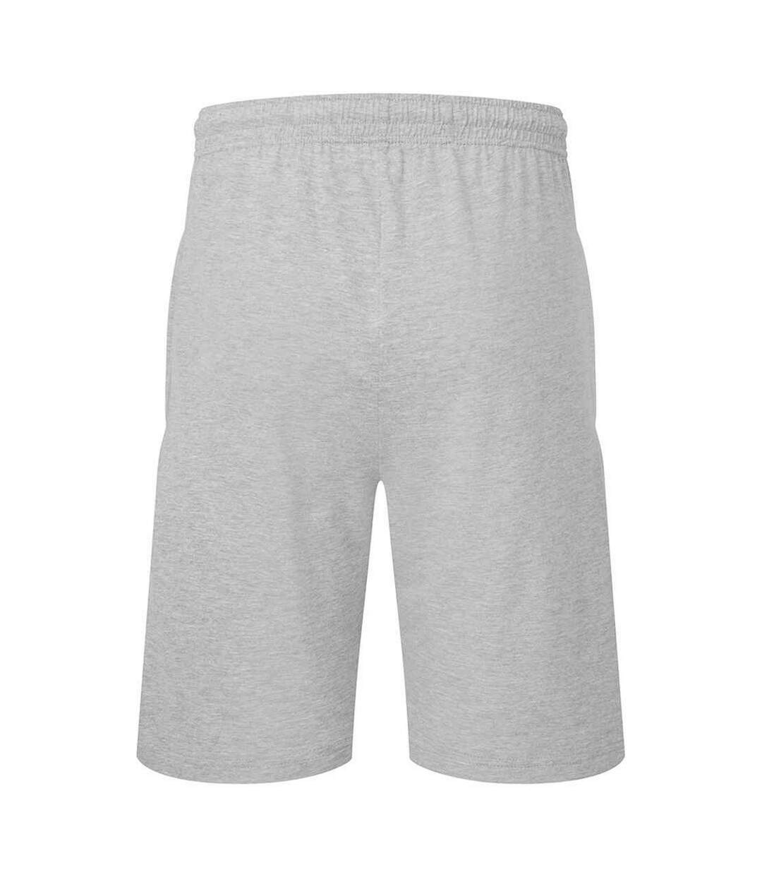 Short jersey iconic homme gris chiné Fruit of the Loom-2