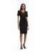 Robe Manches Courtes Motif/style Longueur Genoux Damaisa Femme Noir Boss-1