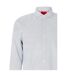 Mens Microprint Oxford Long-sleeved Formal Shirt White Hugo-3