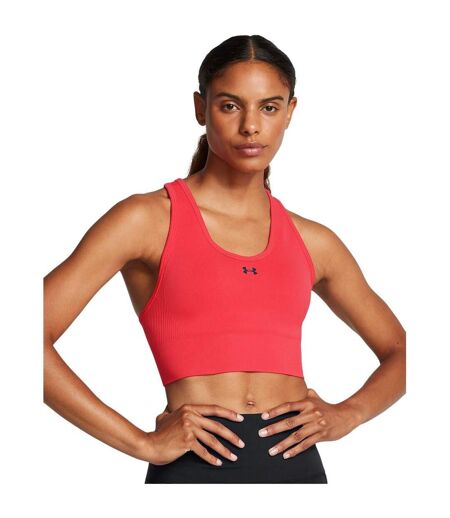 Womens/ladies Vanish Sports Bra Red Under Armour