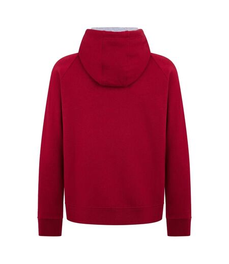 Sweat À Capuche Manches Raglan Homme Bordeaux Ellesse