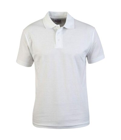 Polo manches courtes pionner homme blanc Absolute Apparel