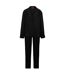 Ensemble De Pyjama Long Satinoir Femme Noir Hugo-1