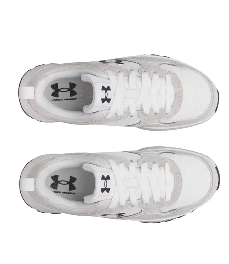 Womens/ladies Mirage Low Cut Trainers White Grey Black Under Armour