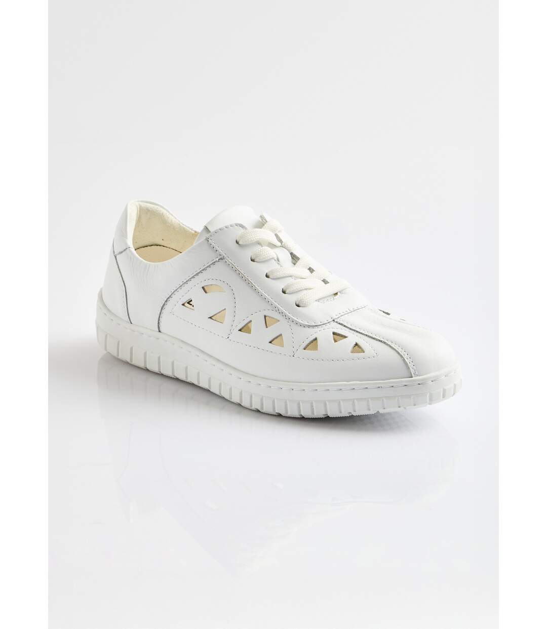 Derbies à lacets cuir largeur confort perforées-1