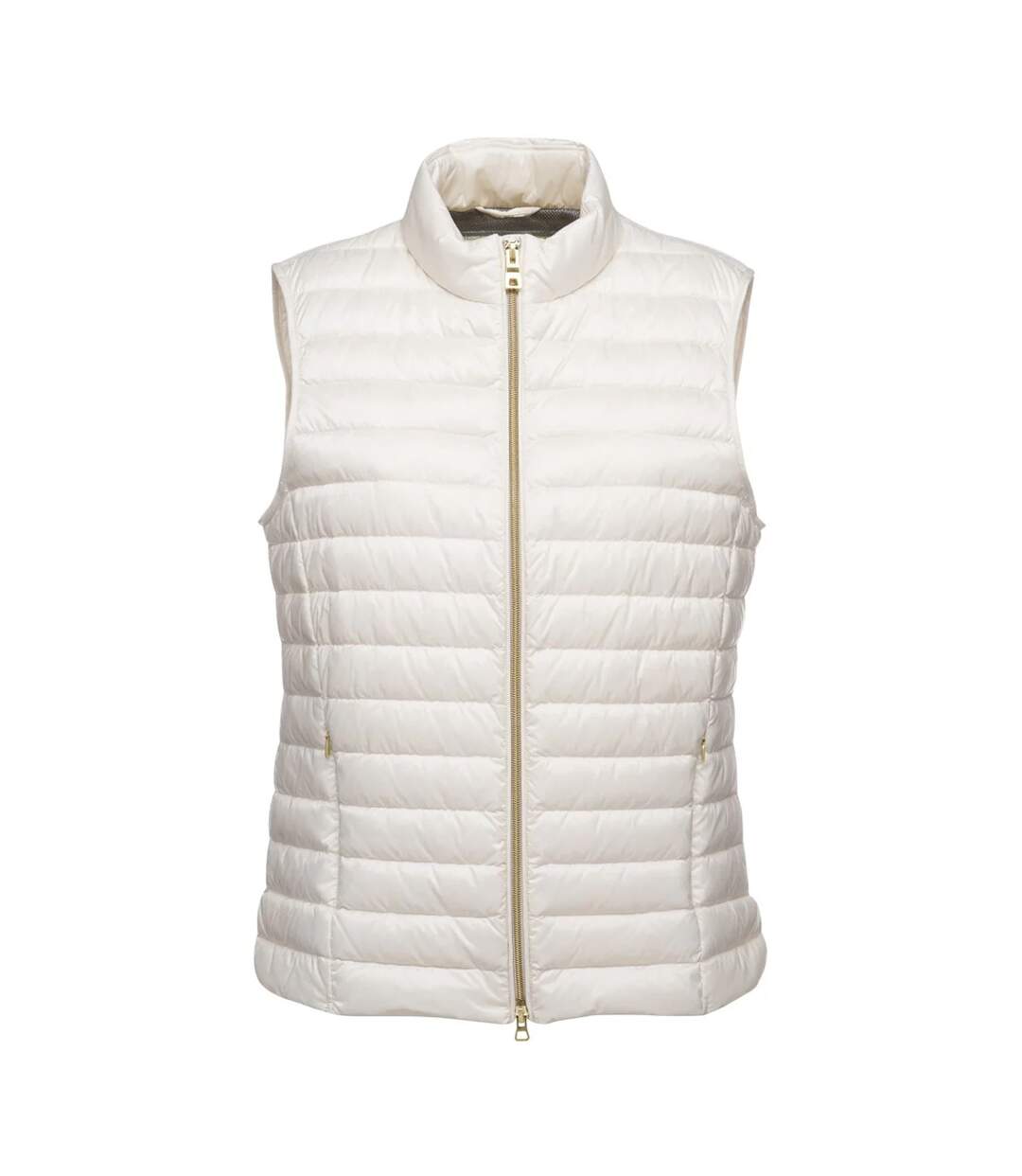 Womens/ladies jaysen down gilet moonlight sand Geox-1