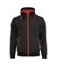 Veste Windrunner Homme Noir Rouge Build Your Brand-1