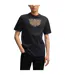 Mens Embroidered Logo Crew Neck T-shirt Black Boss-4