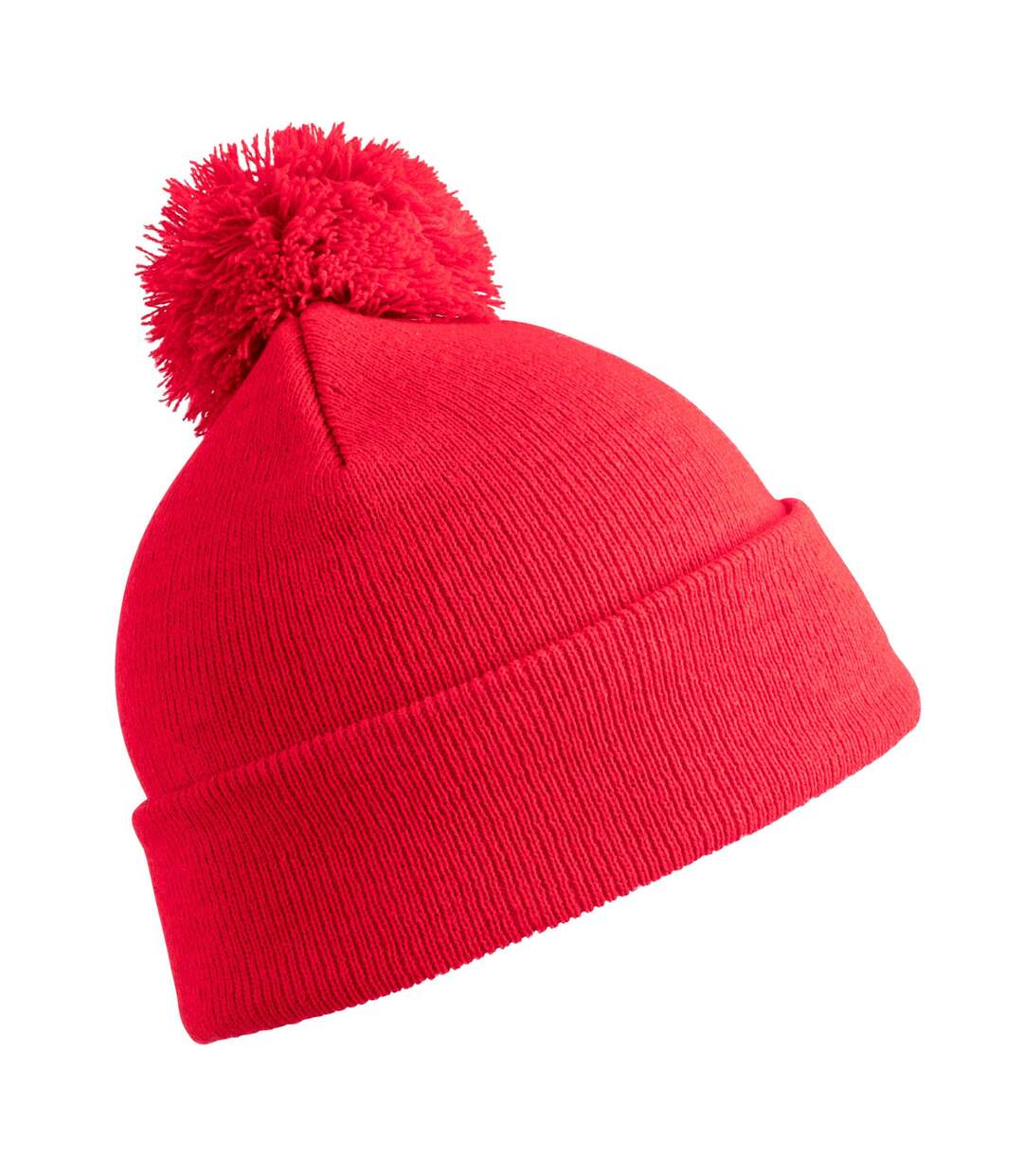 Childrens/kids winter essentials pom pom beanie red Result-1