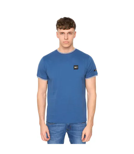Mens Wrentham Cotton T-shirt Blue Duck And Cover