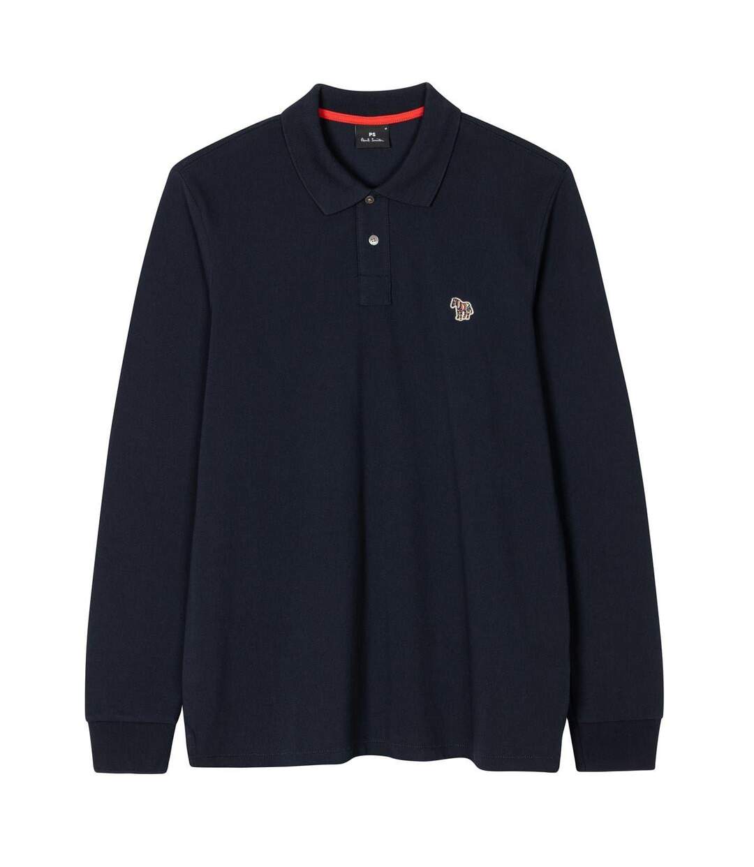 Polo Manches Longues Motif/style Zèbre Homme Bleu Marine Paul Smith-2