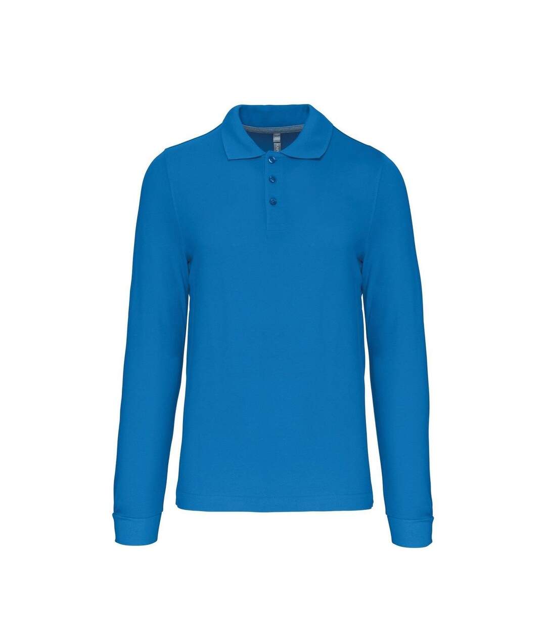 Polo manches longues - Homme - K243 - bleu tropical