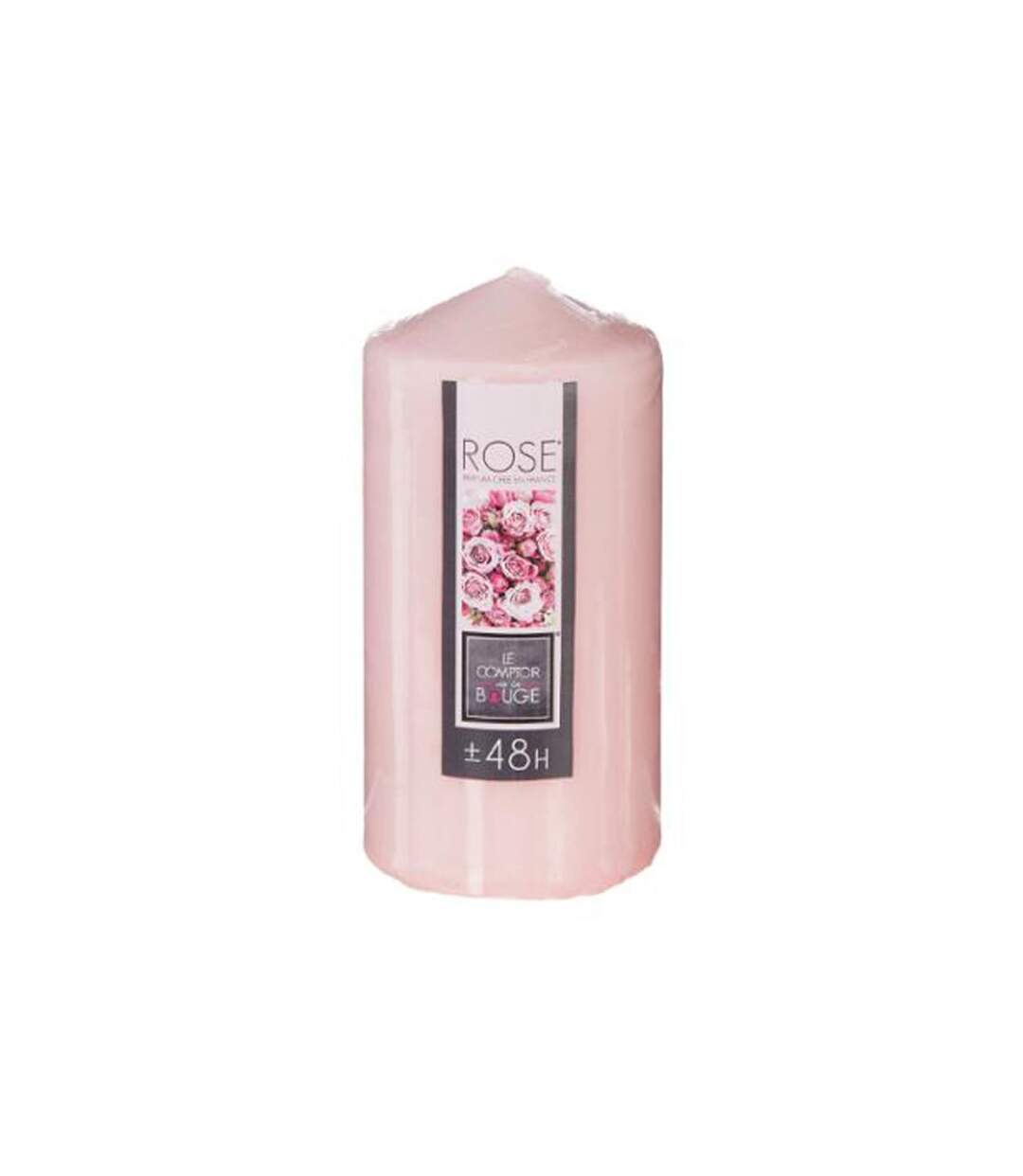 Bougie Parfumée Ronde 14cm Rose-1