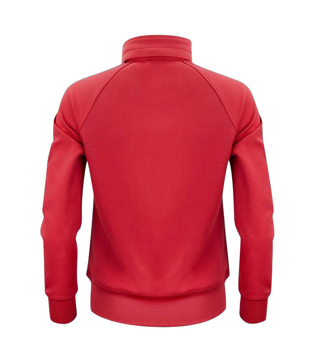 Womens/ladies Jog Sweat Jacket Red Printer-2