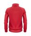 Womens/ladies Jog Sweat Jacket Red Printer-2