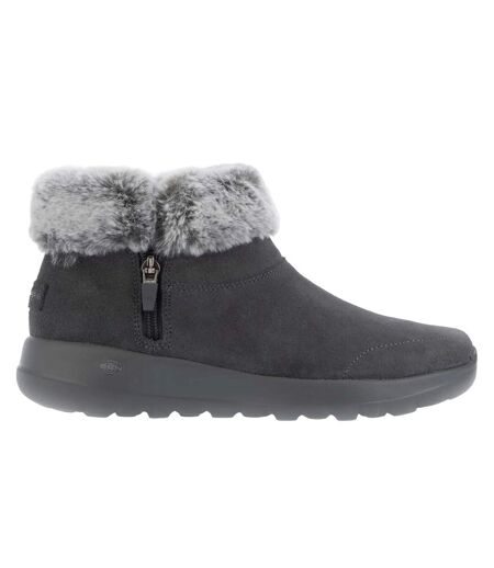 Womens/ladies on-the-go joy savvy boots charcoal Skechers