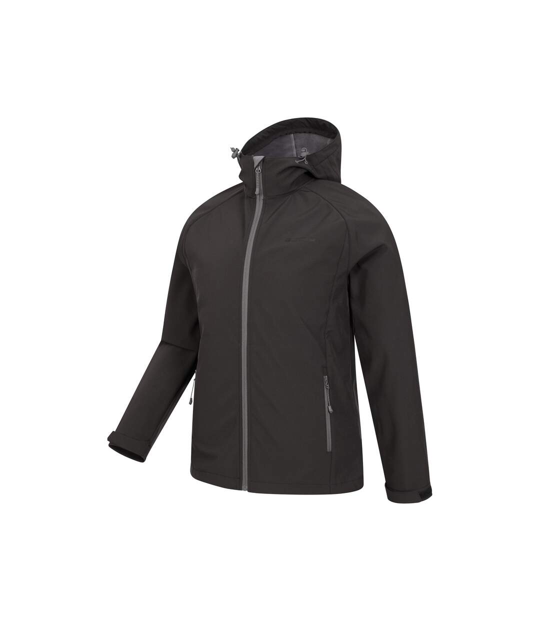 Mens Exodus Waterproof Soft Shell Jacket Black Mountain Warehouse-4