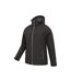 Mens Exodus Waterproof Soft Shell Jacket Black Mountain Warehouse-4