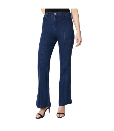 Womens/ladies detail seams flared jeans dark wash Principles