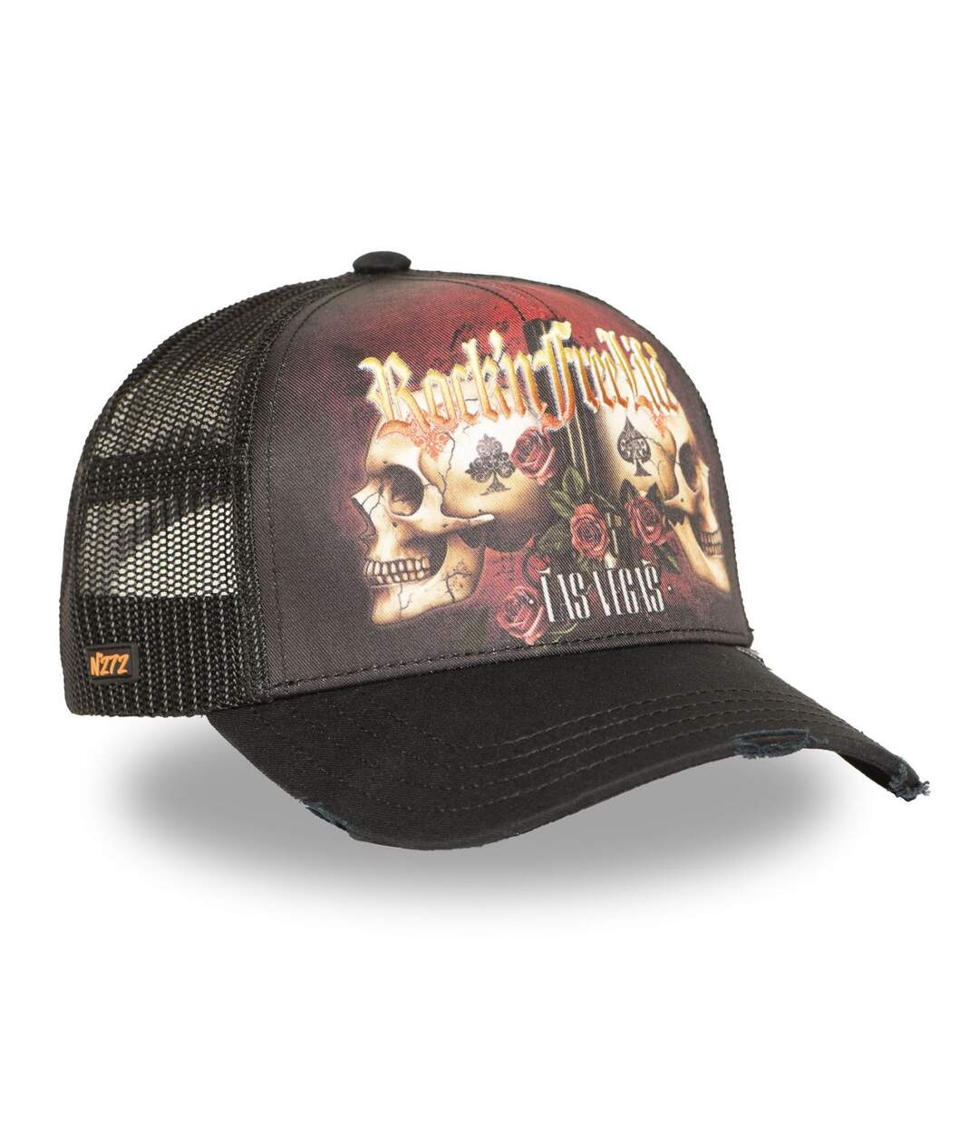 Casquette trucker imprimée avec filet Strife Rock'n Free Life-4
