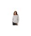Womens/ladies Logo Marl Classic Drawstring Hoodie Grey Marl USA Pro-1