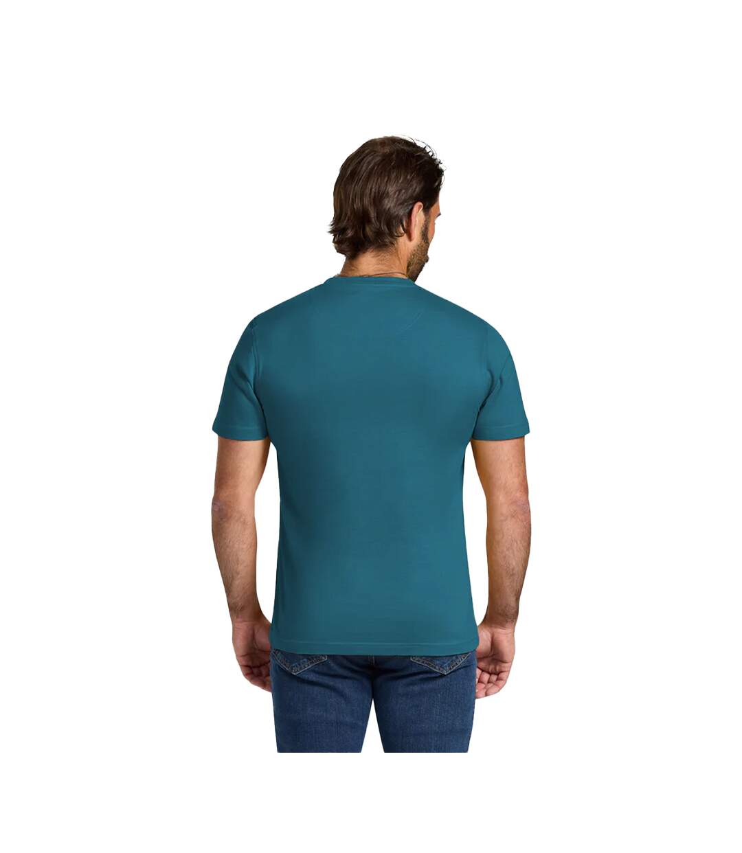 Mens Classic Organic T-shirt Teal Raging Bull-3