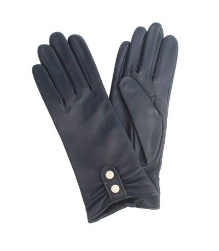 Hope leather winter gloves navy/ivory Eastern Counties Leather