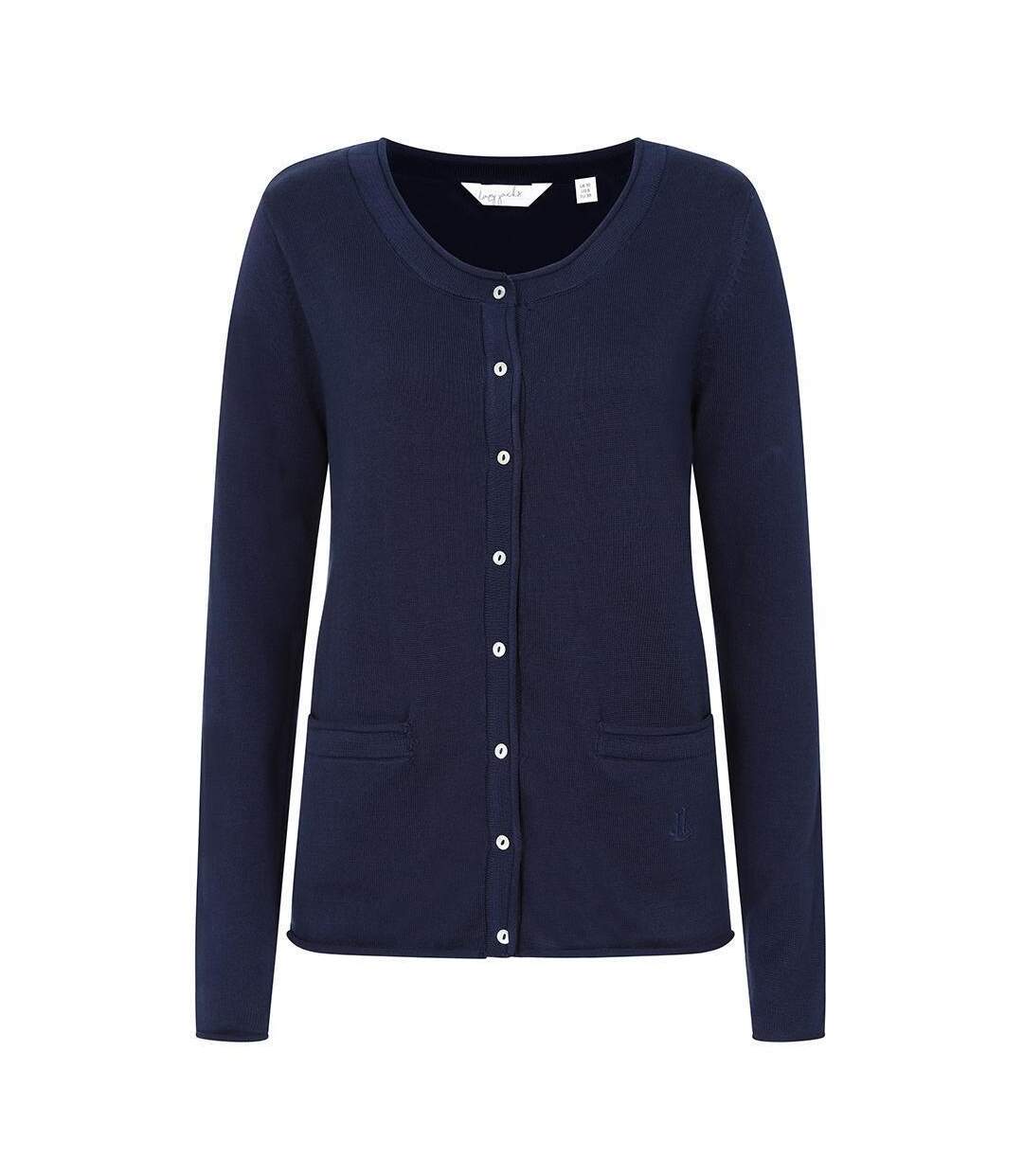 Womens/ladies Knitted Cardigan Marine Lazy Jacks-1