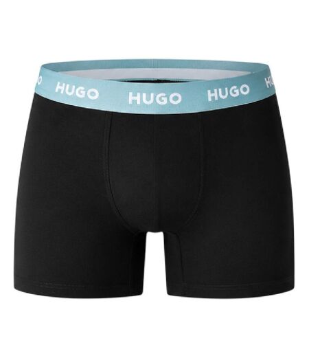 Pack Of 3  Mens Repeat Logo Boxer Briefs  Black Hugo