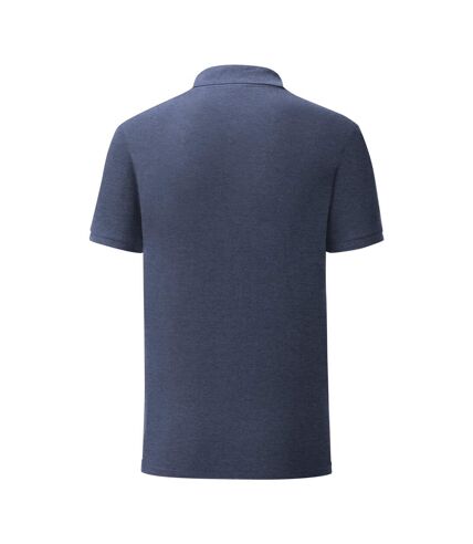 Fruit Of The Loom Mens Iconic Pique Polo Shirt (Heather Navy)