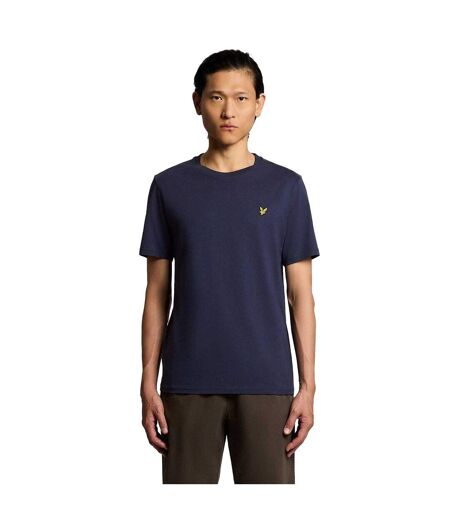 Mens Small Logo Cotton T-shirt Navy Lyle & Scott