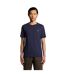 Mens Small Logo Cotton T-shirt Navy Lyle & Scott-2