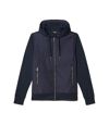 Burton Mens Panel Nylon Full Zip Hooded Jacket (Navy)